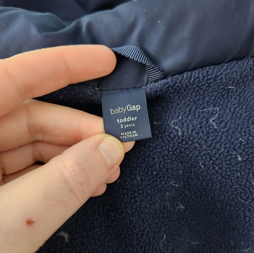 Gap Navy Blue Kids Puffer Jacket